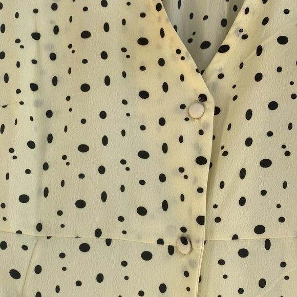 ASOS pale yellow polka dot dress size 2 runs big - Picture 8 of 17